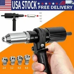 Electric Rivet Nut Gun Cordless Drill Pop Adapter Riveting Riveter Insert Tool. Fixed Price $10.99.