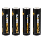 Powerdrive Pd4aa Aa Alkaline Battery - Pack Of 4. Fixed Price $17.59.